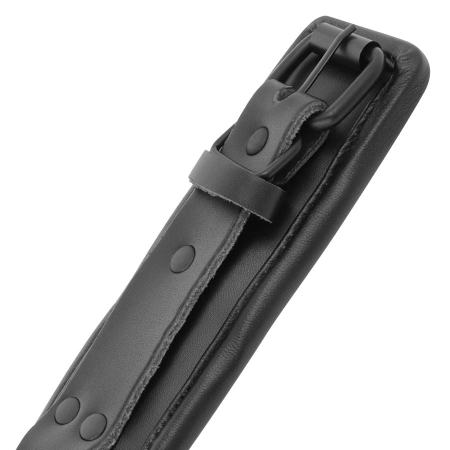 Manette e collare in pelle nera DARKNESS – Design elegante per esplorare il tuo piacere con sicurezza