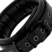 DARKNESS Esposas Y Collar De Cuero Negro – Diseño Elegante Para Explorar Tu Placer Con Confianza