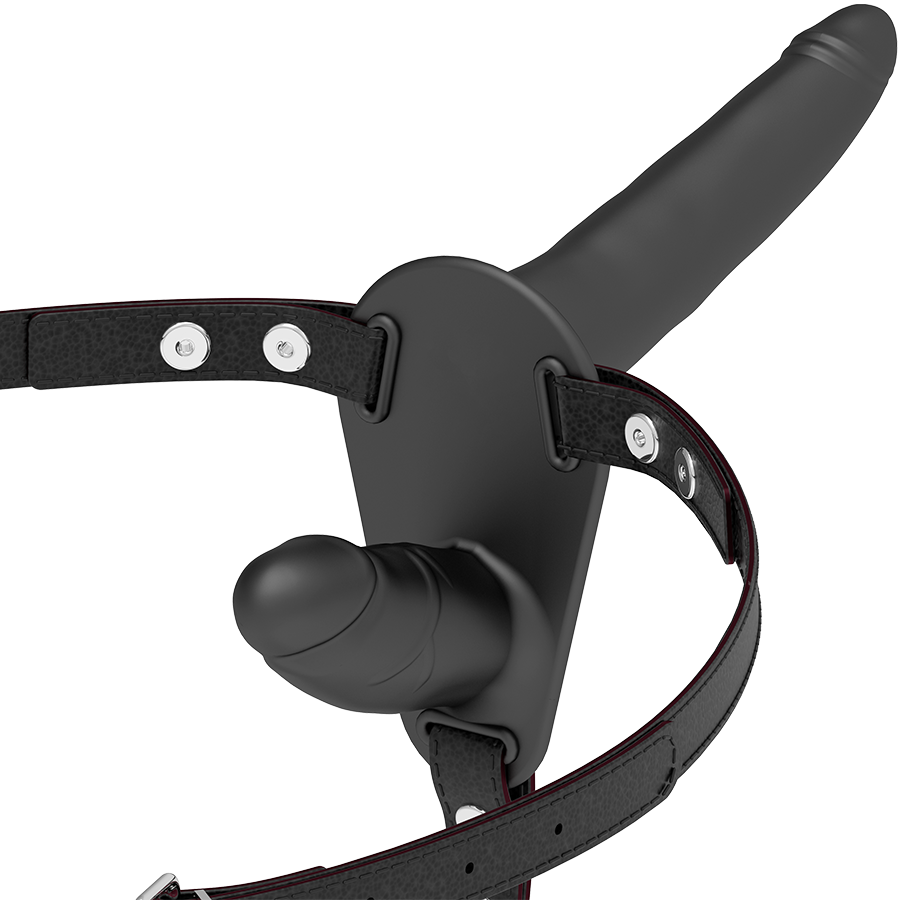 FETISH SUBMISSIVE HARNESS - DOBLE PENETRACIÓN NEGRO-FETISH SUBMISSIVE HARNESS-Noxtic