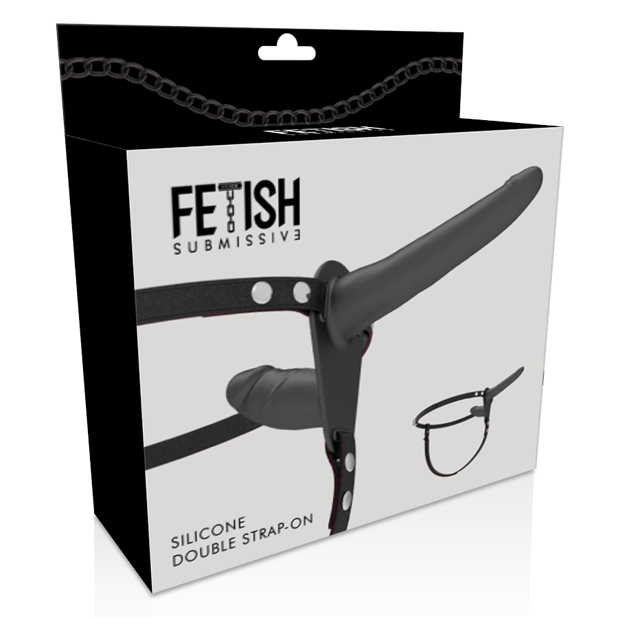 FETISH SUBMISSIVE HARNESS - DOBLE PENETRACIÓN NEGRO-FETISH SUBMISSIVE HARNESS-Noxtic