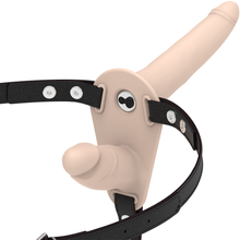 FETISH SUBMISSIVE HARNESS - DOUBLE PENETRATION VIBRATOR FLESH UP