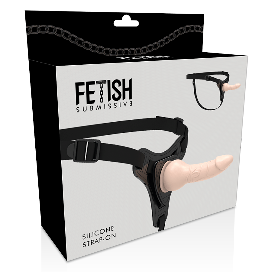 FETISH SUBMISSIVE HARNESS - SILICONA FLESH REALISTIC 16CM-FETISH SUBMISSIVE HARNESS-Noxtic