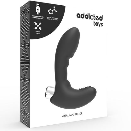 ADDICTED TOYS - RECHARGEABLE PROSTATE VIBRATOR MODEL 4 - BLACK