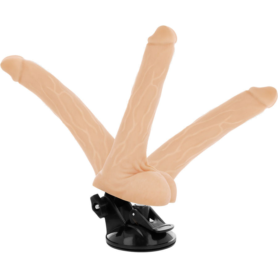 BASECOCK - REALISTIC ARTICULABLE VIBRATOR NATURAL REMOTE CONTROL 18.5 CM -O- 4 CM