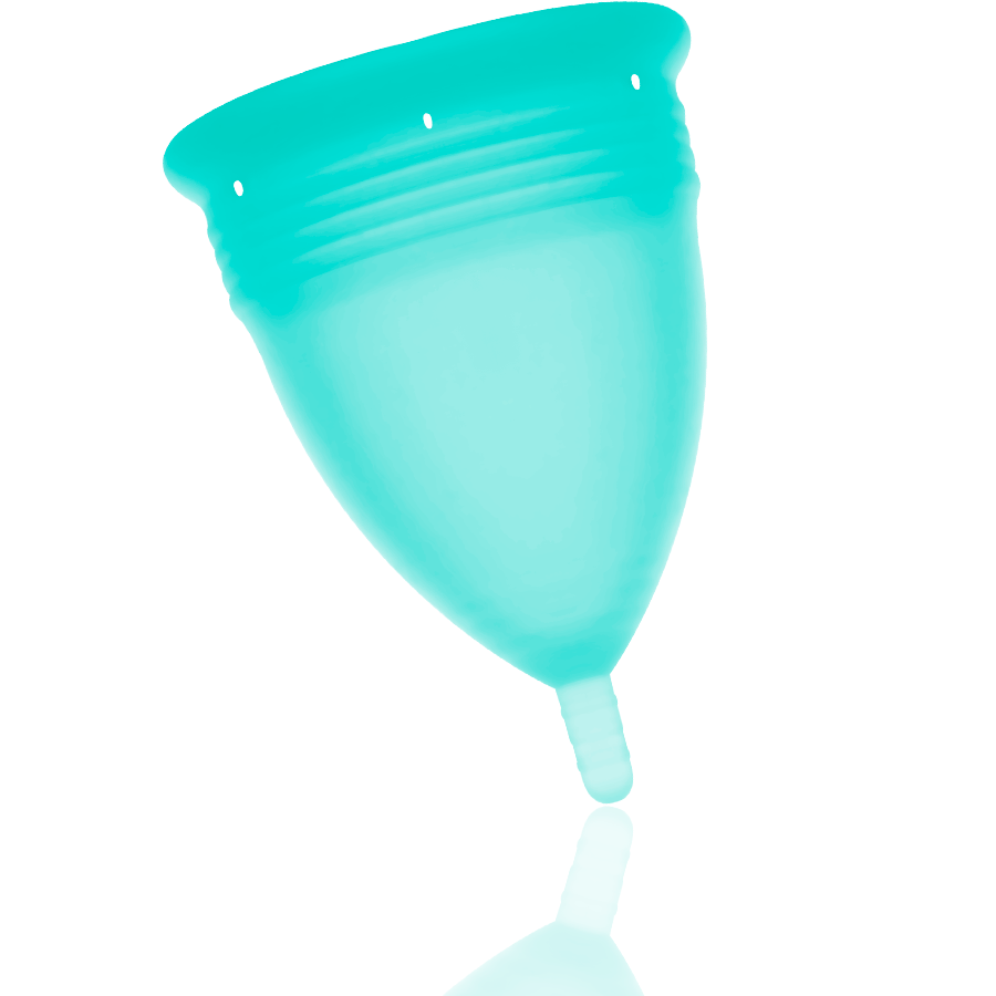 STERCUP - COPA MENSTRUAL FDA SILICONA AQUAMARINA - TALLA S-STERCUP-Noxtic