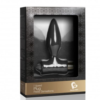 ROCKS-OFF Plug Anal Petite Sensations Negro – Juguete Ideal Para Iniciarse En La Exploración Sensual
