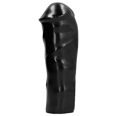 All Black Dildo Realista 20 Cm – Diseño Liso Con Textura Suave Para Comodidad Óptima