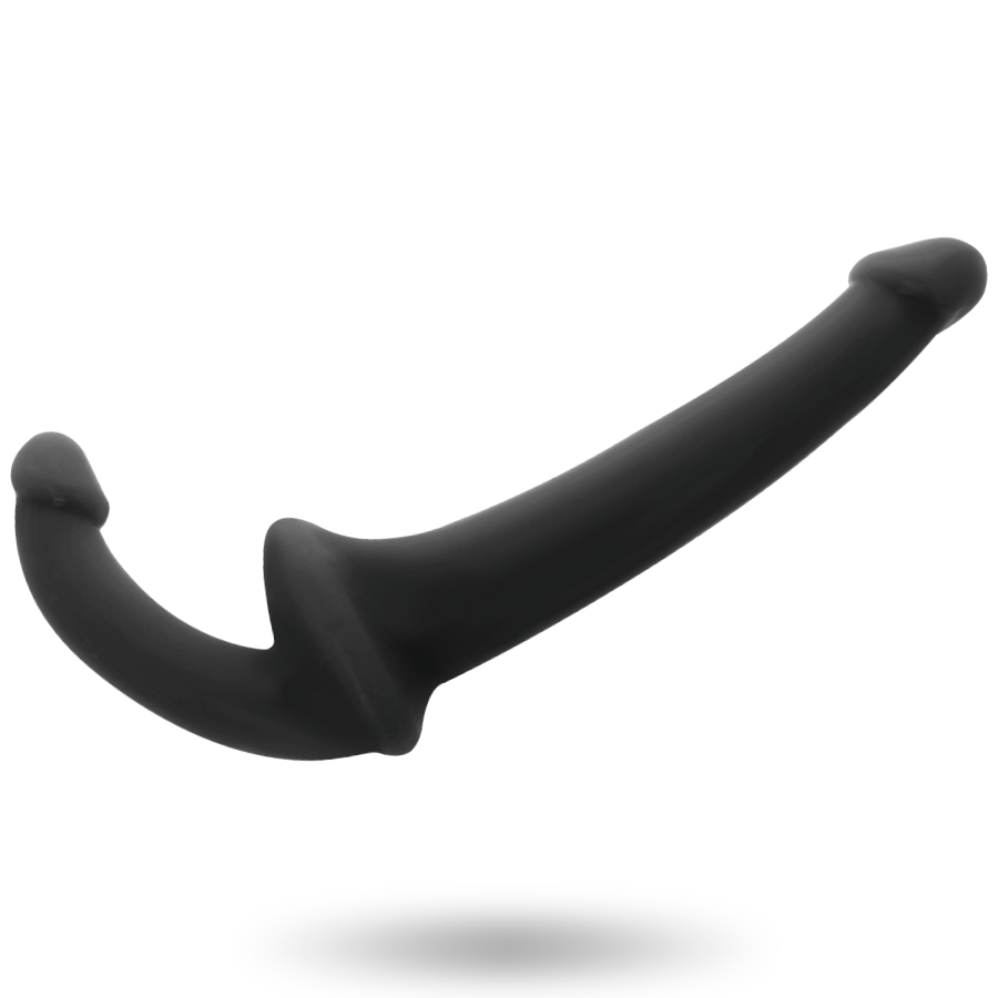 ADDICTED TOYS - BLACK HARNESSLESS DILDO