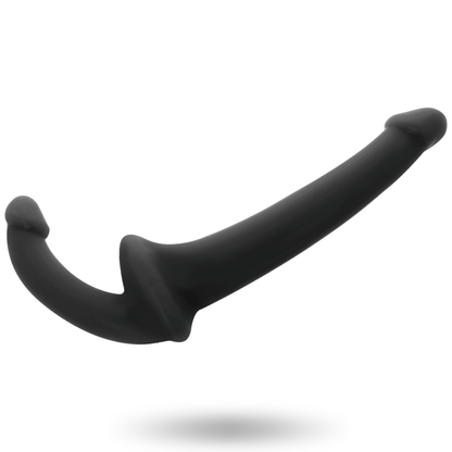 ADDICTED TOYS - BLACK HARNESSLESS DILDO