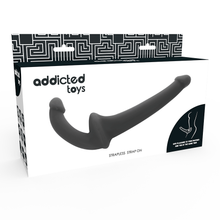 ADDICTED TOYS - BLACK HARNESSLESS DILDO