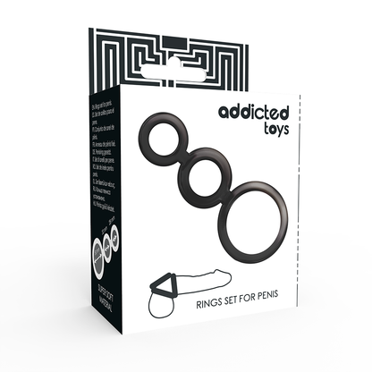 ADDICTED TOYS Ring Set – Stimolatore dal design ergonomico per un piacere intenso