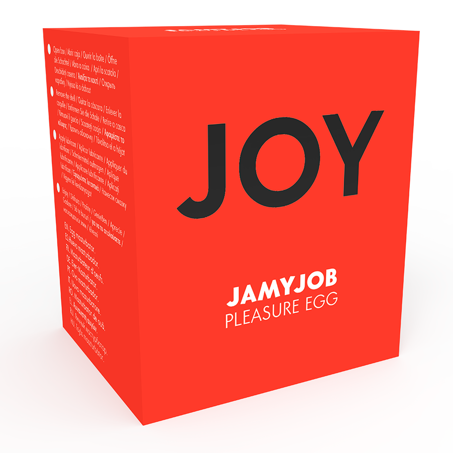 JAMYJOB Huevo Discreto Rojo Joy – Diseño Seguro Con Material Hipoalergénico Para Placer Íntimo