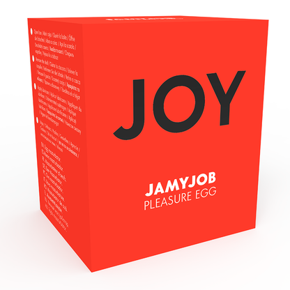 JAMYJOB Huevo Discreto Rojo Joy – Diseño Seguro Con Material Hipoalergénico Para Placer Íntimo