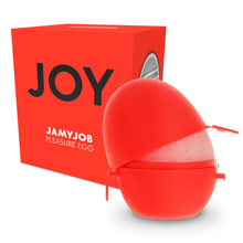 JAMYJOB Huevo Discreto Rojo Joy – Diseño Seguro Con Material Hipoalergénico Para Placer Íntimo