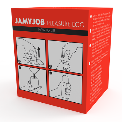 JAMYJOB Huevo Discreto Rojo Joy – Diseño Seguro Con Material Hipoalergénico Para Placer Íntimo