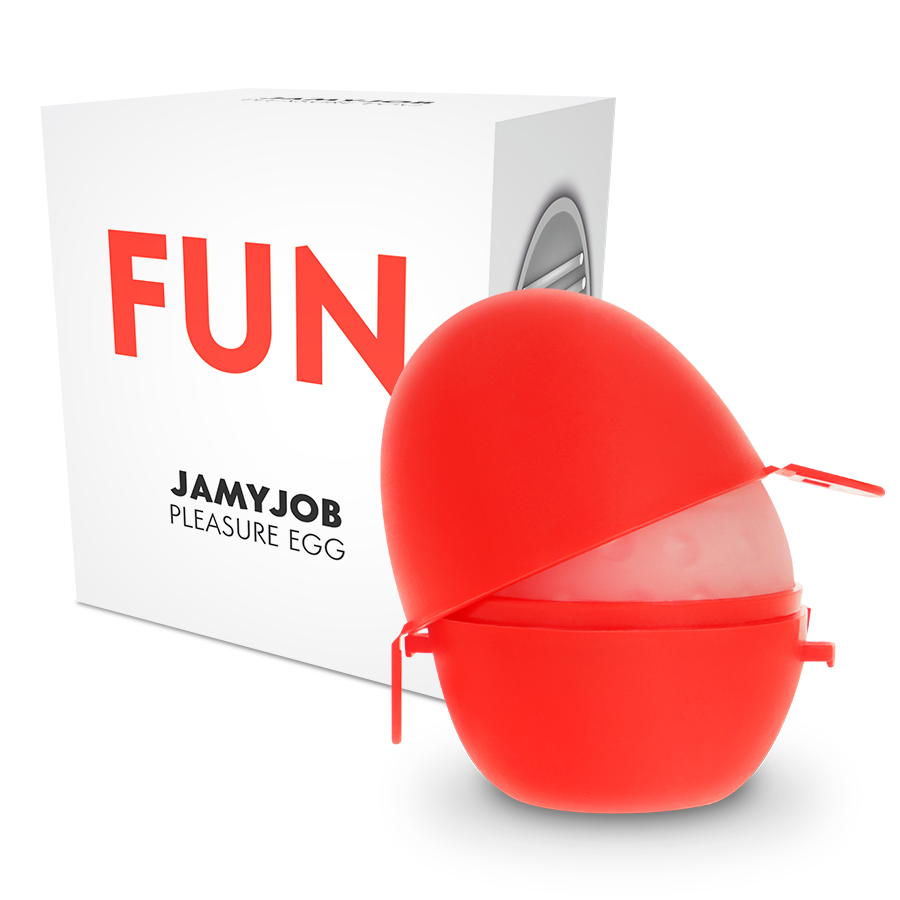 JAMYJOB Huevo Discreto Rojo – Material Médico Ajustable Para Placer Personalizado