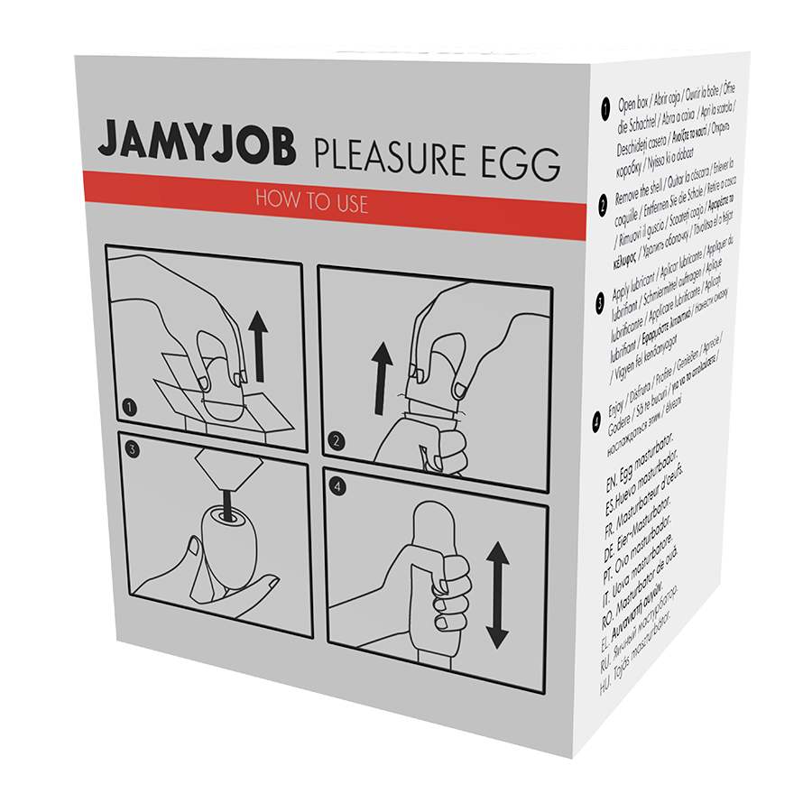 JAMYJOB Huevo Discreto Rojo – Material Médico Ajustable Para Placer Personalizado