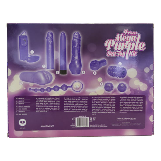 TOYJOY Just For You Mega Purple Kit – Kit giocattolo con nove pezzi multifunzionali per una stimolazione completa