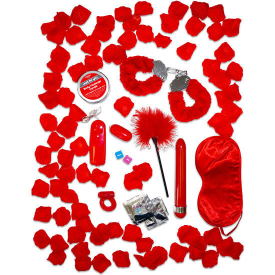TOYJOY Just For You Red Romance Gift Set – Experiencia Romántica Para Parejas Con Sorpresas Sensuales