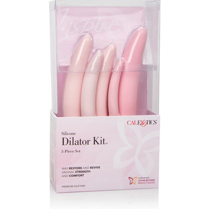 CALEXOTICS Inspire Kit Dilatador Silicona 5 Pcs – Conjunto Elegante Para Autoexploración Con Silicona Médica