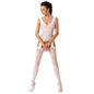 Comprar PASSION Bodystocking BS046 Blanco – Diseño Sexy Con Bordados Sensuales-Noxtic