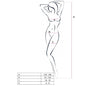 Comprar PASSION Woman BS051 Bodystocking Blanco – Diseño Elegante Para Realzar La Belleza Femenina-Noxtic