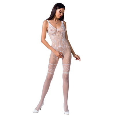 Comprar PASSION Woman BS069 Bodystocking Blanco – Diseño Elegante Para Máxima Comodidad-Noxtic