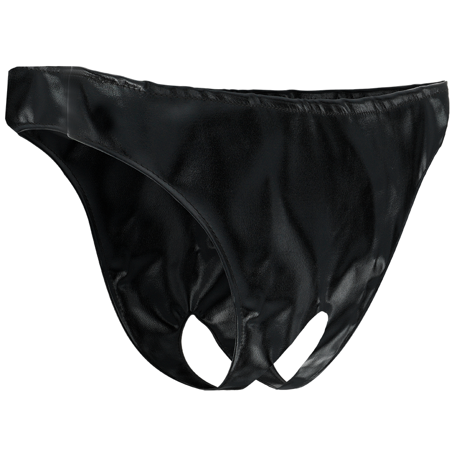 DARKNESS Mutandine unisex con cavallo aperto taglia unica – Design fetish per esplorare le fantasie