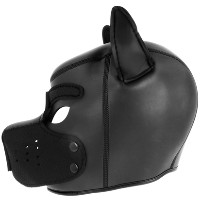 Maschera per cani in neoprene DARKNESS con muso rimovibile L – Design innovativo per giochi di ruolo creativi