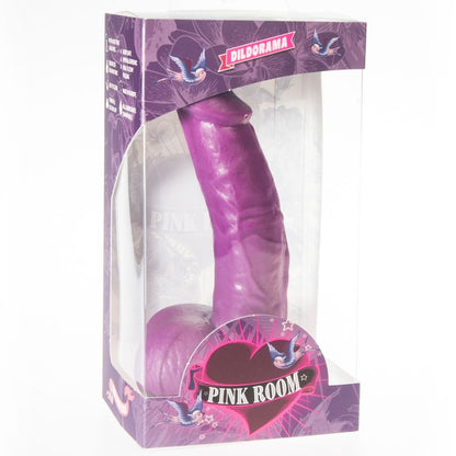 PINK ROOM Connor Dildo Realistico Lilla 16 cm – Design Sicuro con Materiale Ipoallergenico per un Piacere Autentico