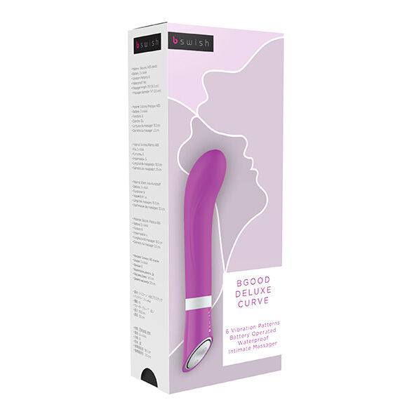 B SWISH B Good Deluxe Curve Lilac – Massaggiatore in silicone morbido a 6 funzioni