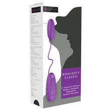 B SWISH Bnaughty Classic Vibrating Bullet Viola – Massaggiatore compatto con cinque funzioni silenziose