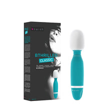 B SWISH Bthrilled Classic Wand Vibrator Jade – Massaggiatore impermeabile con testina in silicone morbido
