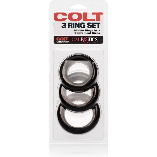 Comprar CALEXOTICS Colt Set 3 Anillos – Silicona Gruesa Para Comodidad Y Ajuste Personalizado-Noxtic