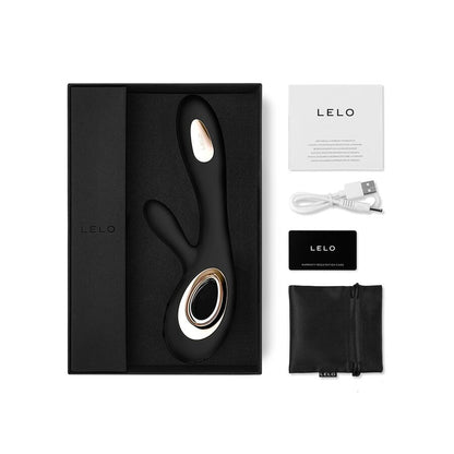 LELO Soraya Wave Vibrador Rabbit Negro – Diseño Ergonómico Para Placer Inigualable