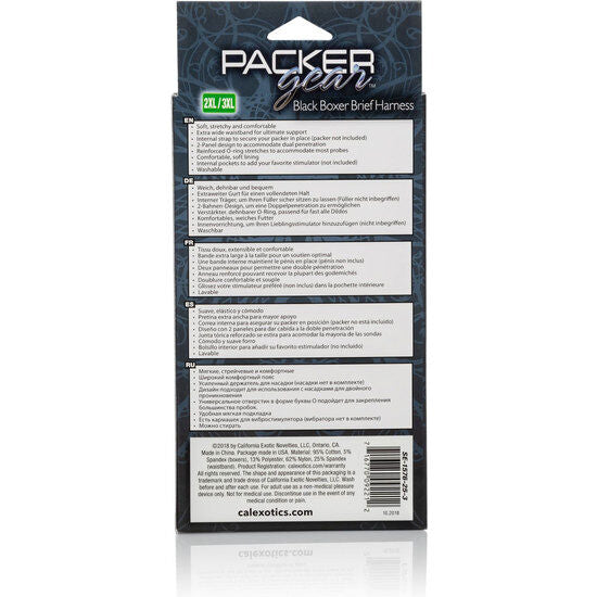 CALEXOTICS Boxer Brief Harness – Imbracatura comoda con ampia cintura per un supporto ideale