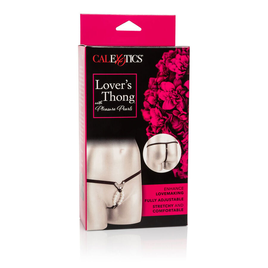 CALEXOTICS - LOVERS THONG WITH PLEASURE PEARLS