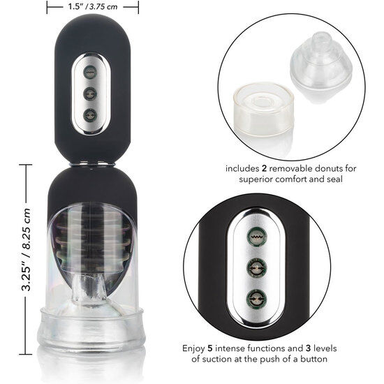 CALEXOTICS Ottieni il set di pompa per la testa dura - Pompa automatica per un'esperienza di piacere migliorata