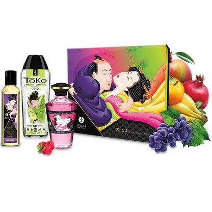 SHUNGA Kit Fruity Kisses Collection – Experiencia Sensorial Con Sabor Frutal Para Momentos Íntimos