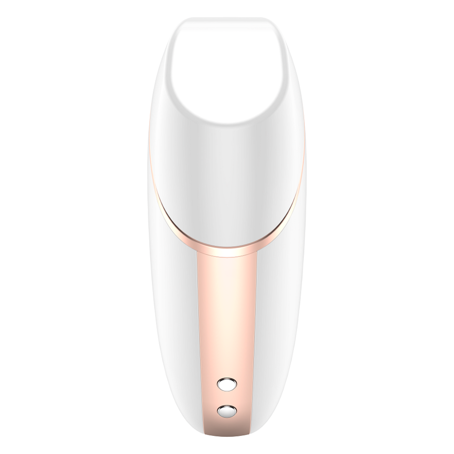SATISFYER LOVE TRIANGLE STIMULATOR AND VIBRATOR - WHITE