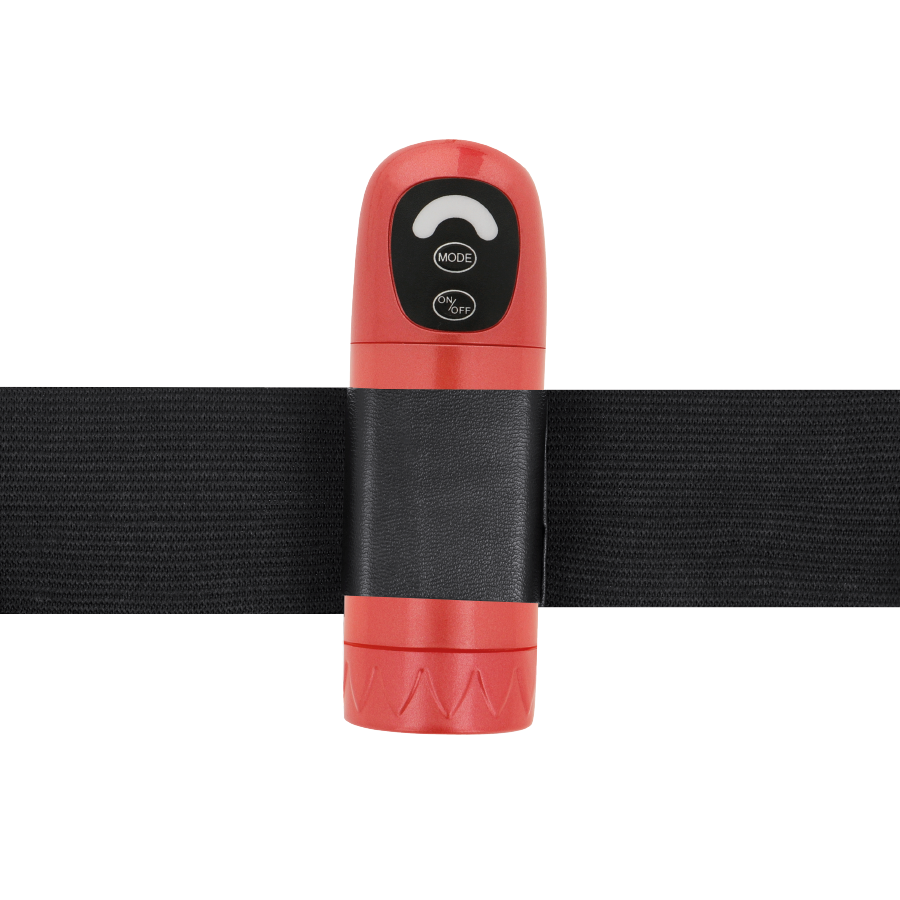 HARNESS ATTRACTION - ARNÉS DANIEL CON VIBRACIÓN Y ROTACIÓN 18 CM -O- 3.5 CM-HARNESS ATTRACTION-Noxtic