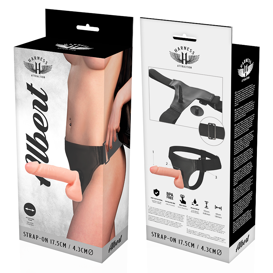 HARNESS ATTRACTION - ARNÉS ALBERT REALISTIC 17.5 CM -O- 4.3 CM-HARNESS ATTRACTION-Noxtic