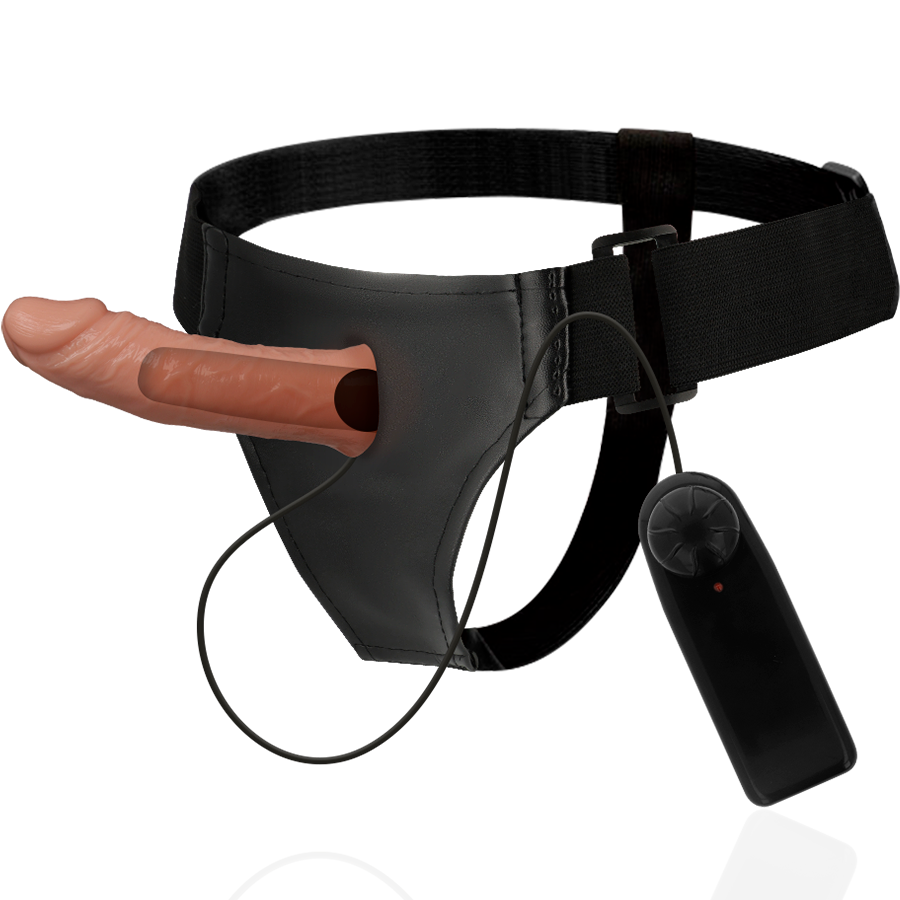 Harness Attraction Benny Hollow Harness con vibratore – Innovativo sex toy per coppie dal design confortevole