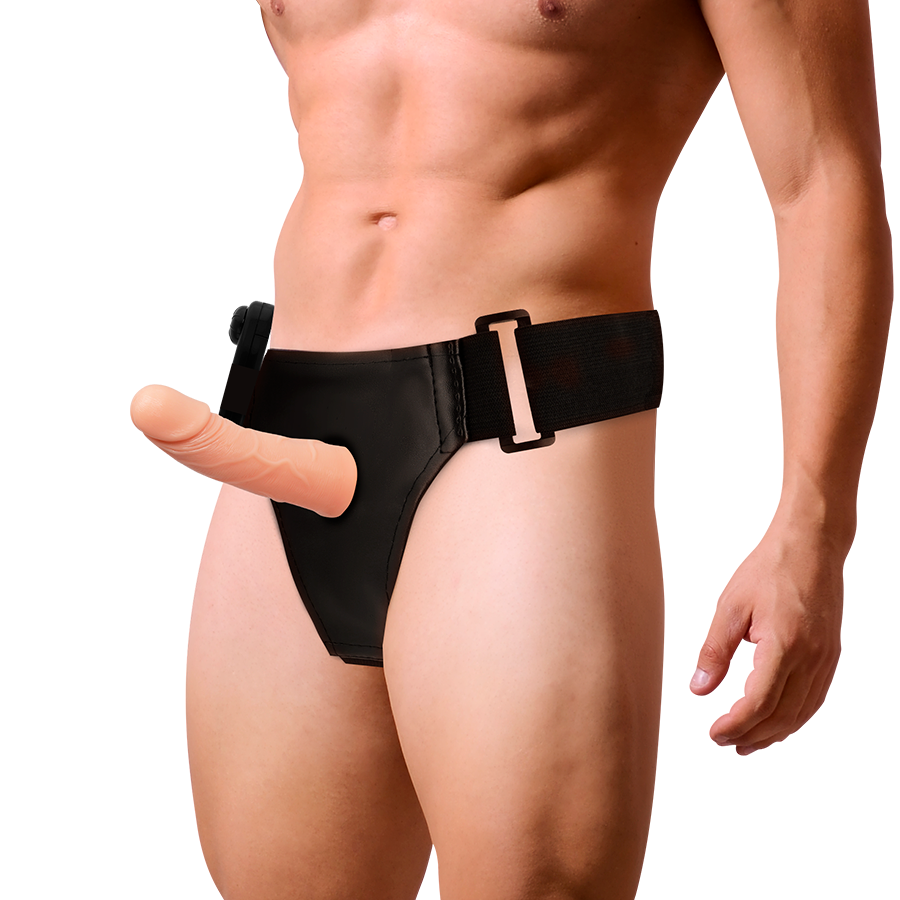 HARNESS ATTRACTION - ARNÉS HUECO MARCOS CON VIBRADOR 15 CM -O- 5 CM-HARNESS ATTRACTION-Noxtic