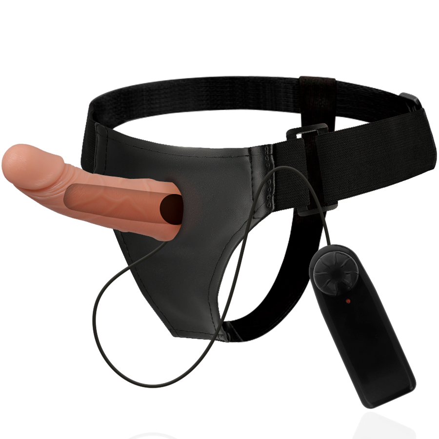 HARNESS ATTRACTION - ARNÉS HUECO MARCOS CON VIBRADOR 15 CM -O- 5 CM-HARNESS ATTRACTION-Noxtic