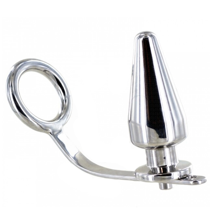 Comprar METAL HARD Anillo Acero Con Plug Anal – Diseño Ergonómico Para Mayor Placer Durante Uso-Noxtic