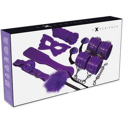 Prova il kit fetish BDSM Purple Series: kit bondage per esplorare il piacere con un design elegante