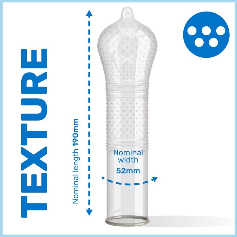 PASANTE Puntos Y Estrías Intensity 12 Unidades – Condones Con Textura Única Para Mayor Conexión Sensual