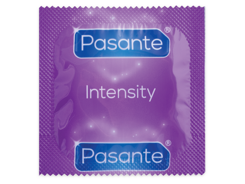 PASANTE Puntos Y Estrías Intensity 12 Unidades – Condones Con Textura Única Para Mayor Conexión Sensual