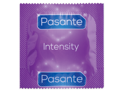 PASANTE Puntos Y Estrías Intensity 12 Unidades – Condones Con Textura Única Para Mayor Conexión Sensual